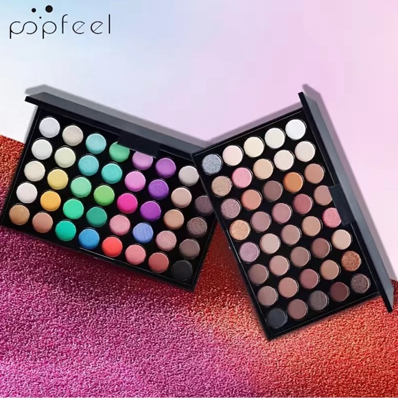 PopFeel 40 Color Eyeshadow Palette(Matte/Shimmer/Metallic)(Multi-color) (Candy) - Picture 3 of 4